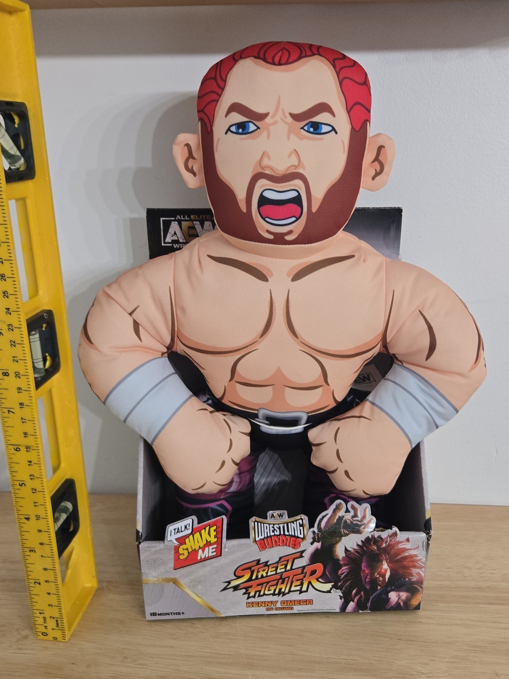 AEW Wrestling Buddies Kenny Omega As Akuma Street Fighter Talking Plush